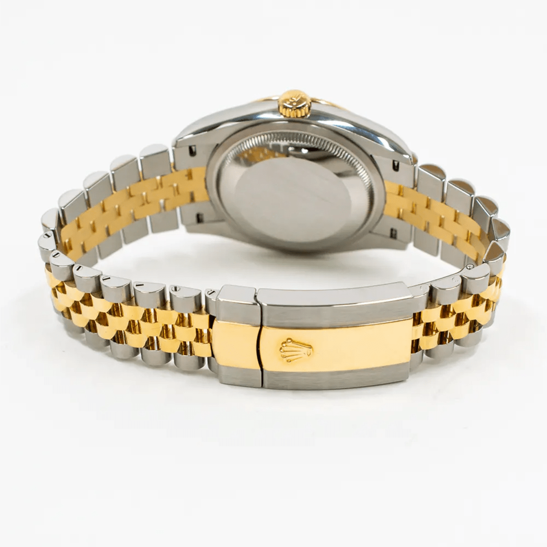 Rolex Datejust Yellow Gold & Steel Jubilee Champagne Palm Dial Watch 126233-0037 thumbnail 2