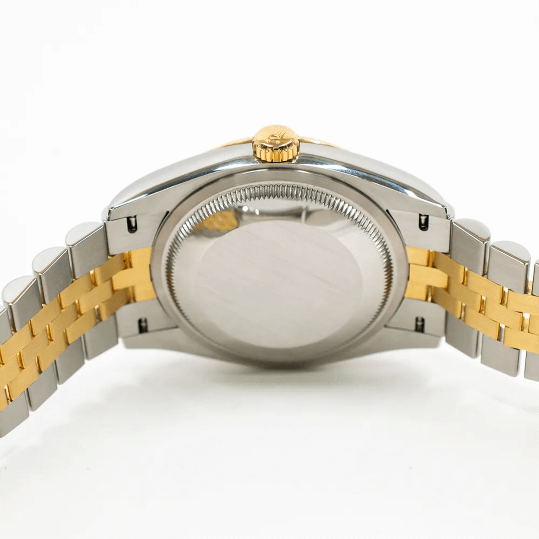 Rolex Datejust Yellow Gold & Steel Jubilee Champagne Palm Dial Watch 126233-0037 thumbnail 3