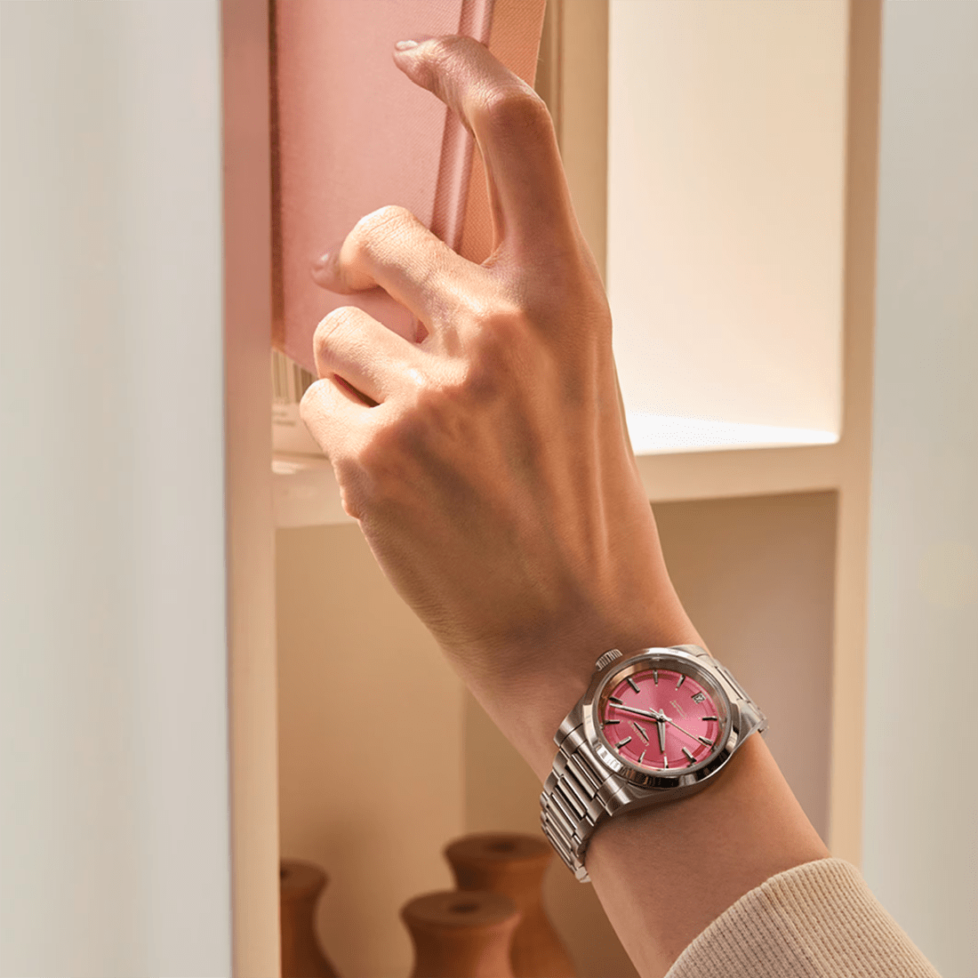Longines Conquest 34mm Automatic Pink Dial Watch L3.430.4.99.6 thumbnail 7