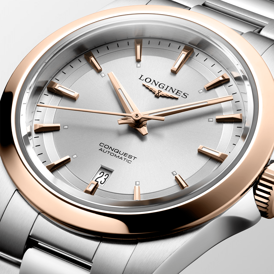 Longines Conquest Two-Tone Silver Dial Watch L3.320.5.72.6 thumbnail 5