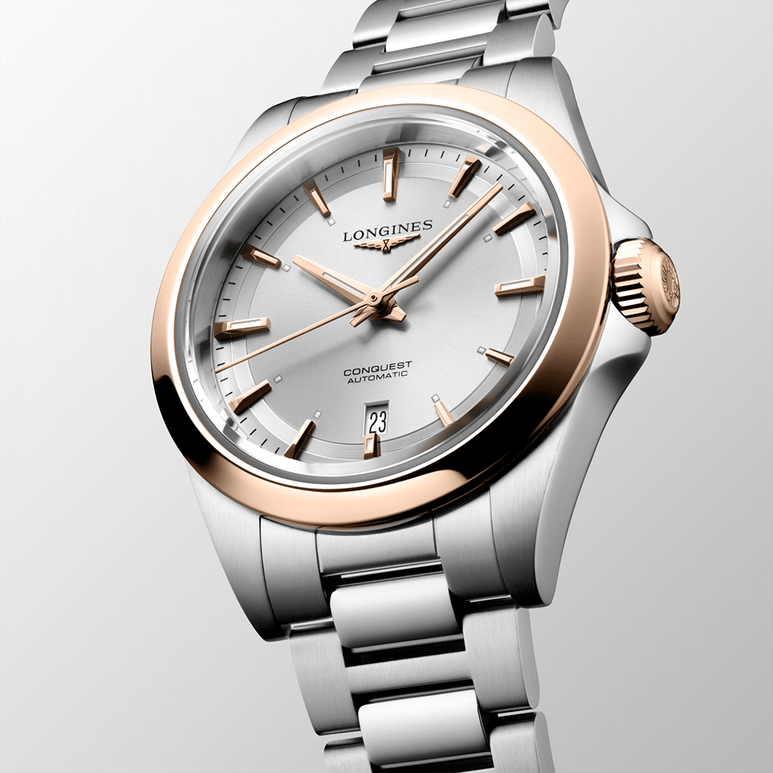 Longines Conquest Two-Tone Silver Dial Watch L3.320.5.72.6 thumbnail 2