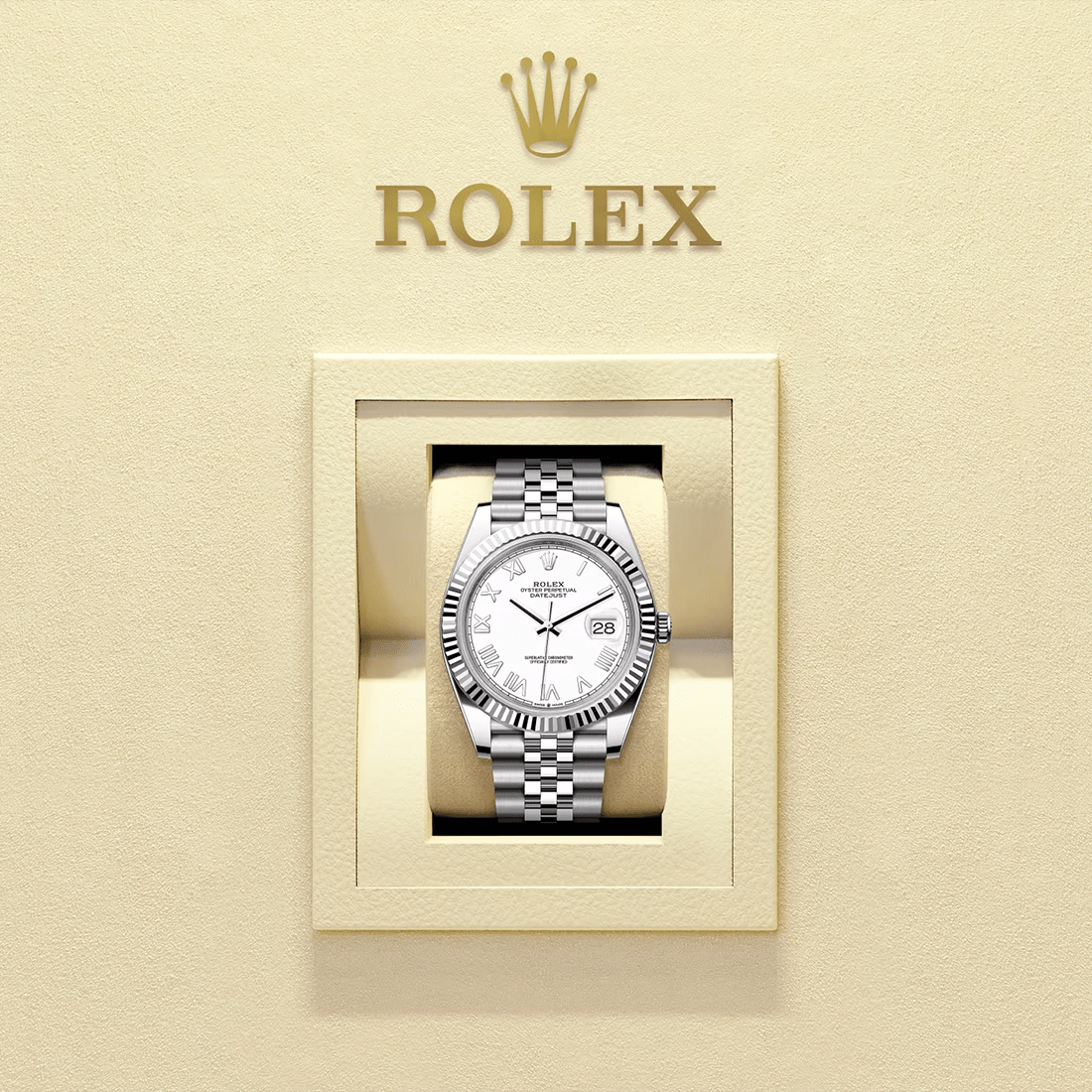 Rolex Datejust 41 Oyster, 41 mm, Oystersteel and 18K White Gold Watch m126334-0036 thumbnail 6