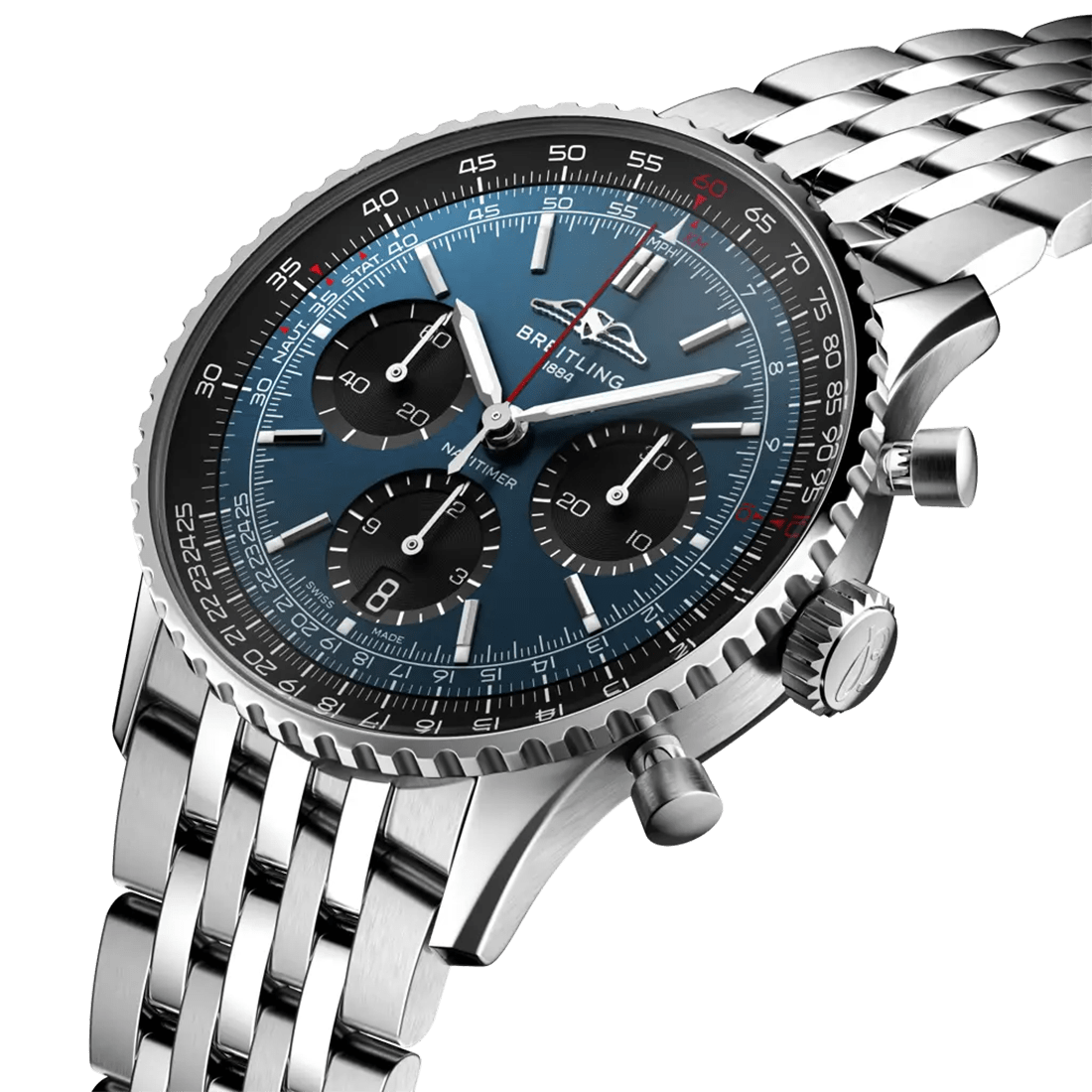 Breitling Navitimer B01 Chronograph 41 Blue Dial Watch AB0139241C1A1 thumbnail 3