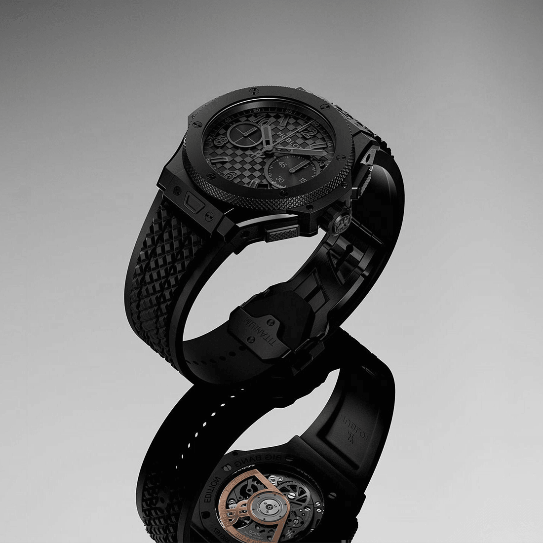 Hublot Big Bang 20th Anniversary All Black Watch 431.CI.1340.RX thumbnail 6