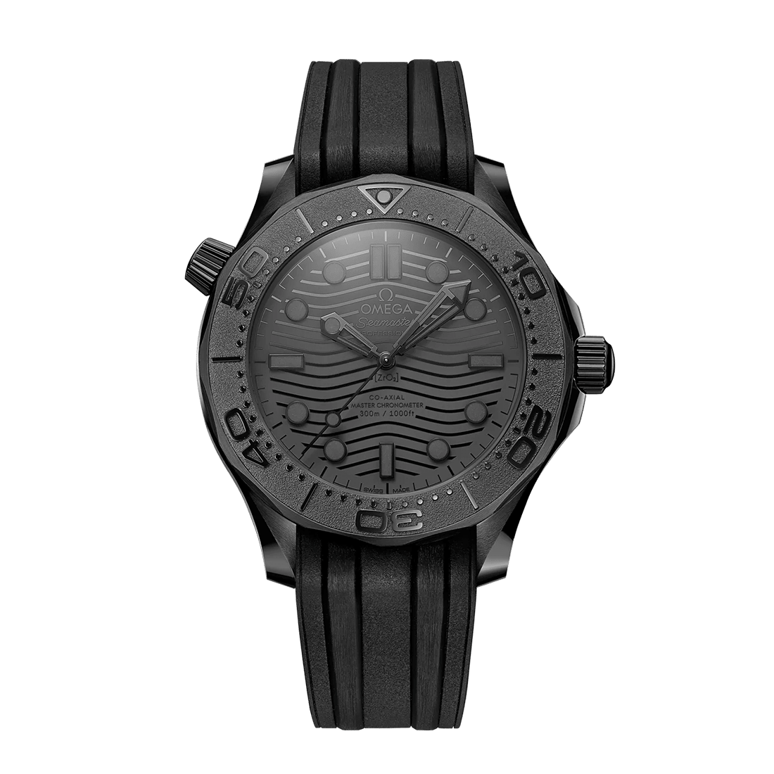 Omega Seamaster Diver 300M Co-Axial Master Chronometer 43.5 mm "Black Black" Men's Watch 210.92.44.20.01.003
