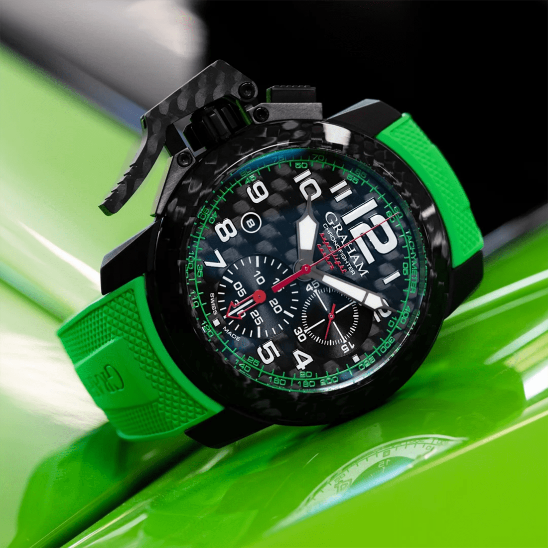 Graham Chronofighter Superlight Carbon Green Watch 2CCBK.G06A thumbnail 3