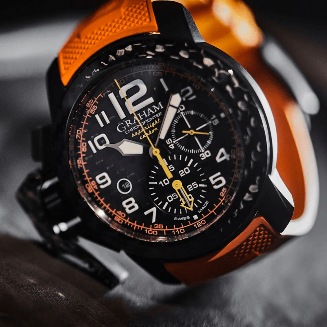 Graham Chronofighter Superlight Carbon Orange Watch 2CCBK.O01A thumbnail 4