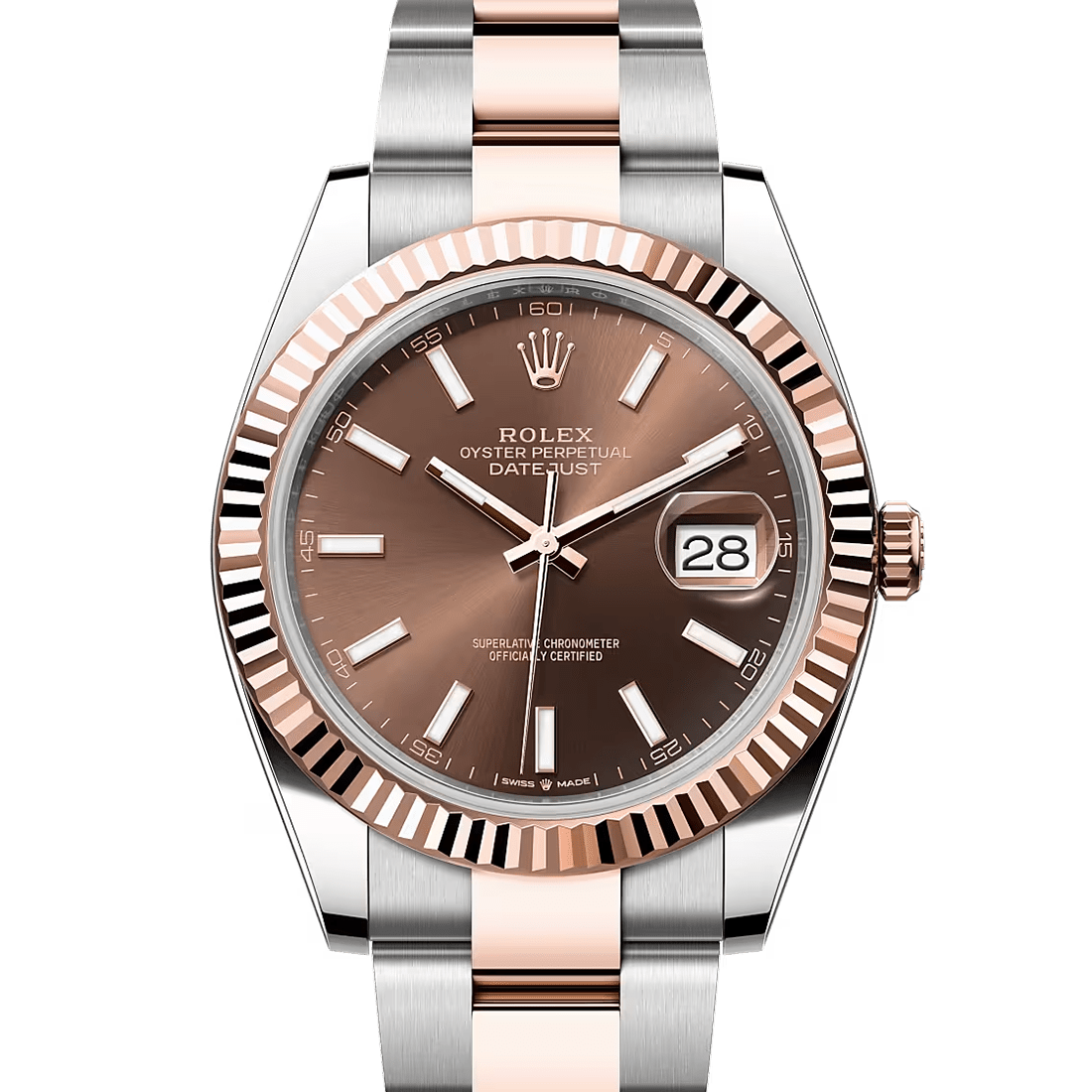 Rolex Datejust 36 Oyster, Oystersteel Everose Gold Watch 126231-0013 thumbnail 2