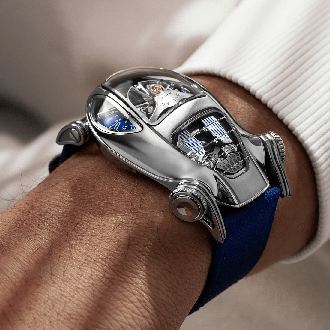 MB&F x Bvlgari Serpenti Titanium Blue Strap Watch 101.TL.BU thumbnail 5