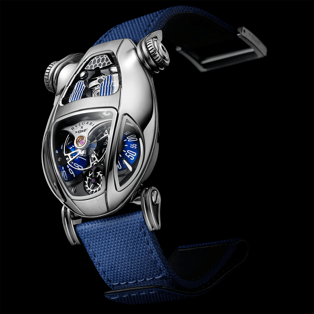 MB&F x Bvlgari Serpenti Titanium Blue Strap Watch 101.TL.BU thumbnail 3