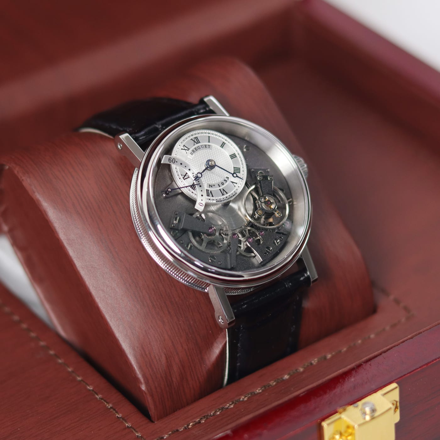 Breguet Tradition Automatique Seconde Rétrograde 40mm 18k White Gold Watch 7097BB/G1/9WU thumbnail 3