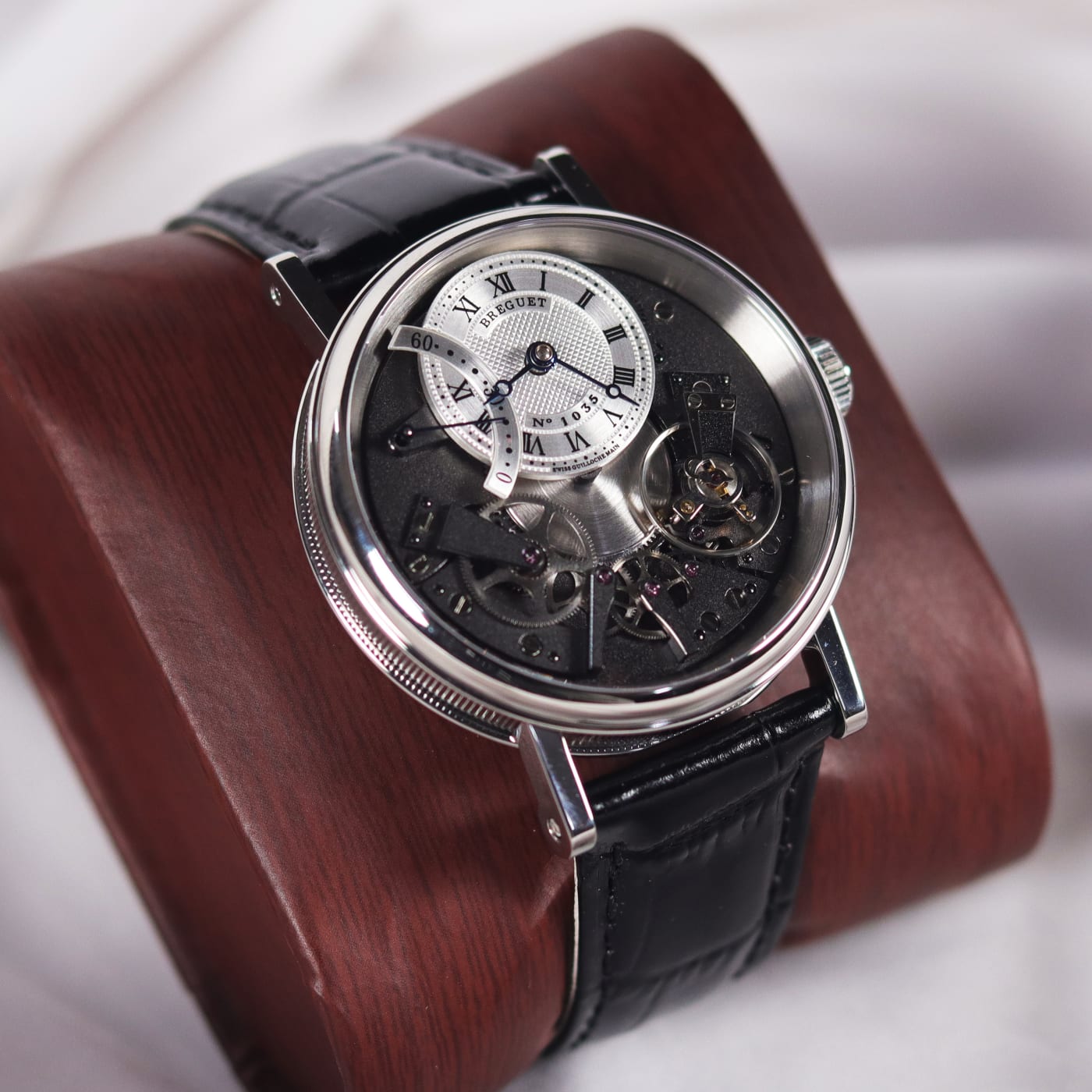 Breguet Tradition Automatique Seconde Rétrograde 40mm 18k White Gold Watch 7097BB/G1/9WU thumbnail 6