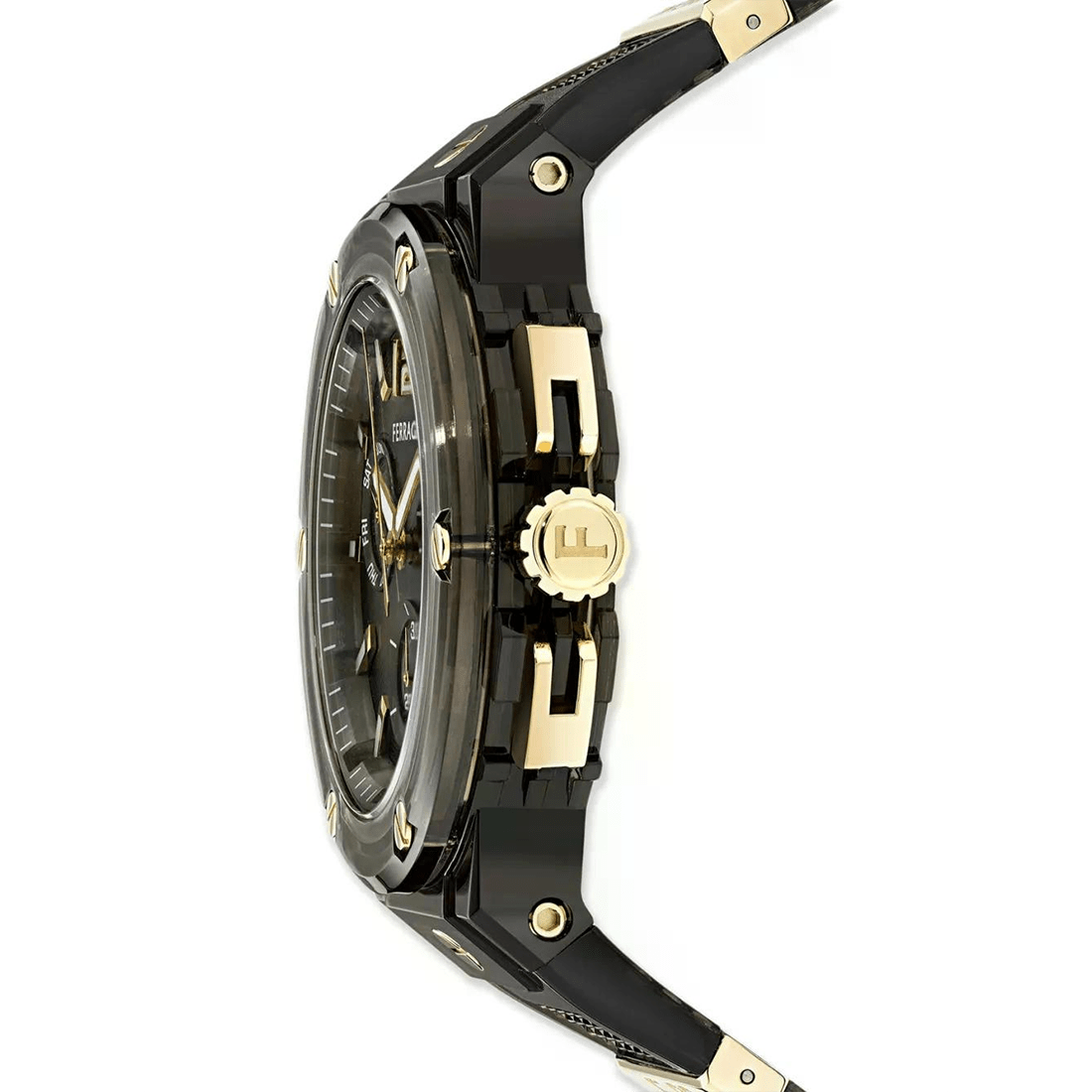 Ferragamo F-80 Translucent Chronograph Black Dial Watch SF5T00125 / 790101 thumbnail 3