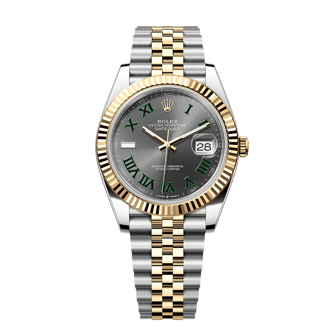 Rolex Datejust 41 126333 Wimbledon Dial Jubilee Bracelet Watch
