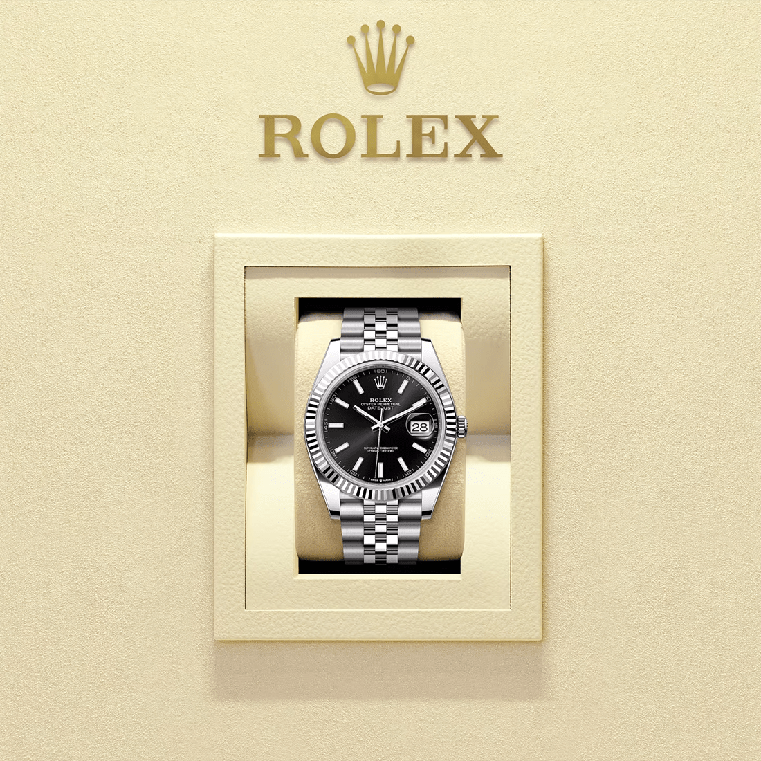 Rolex Datejust 41 18K White Gold "Bright Black" Dial Watch 126334-0018 thumbnail 5