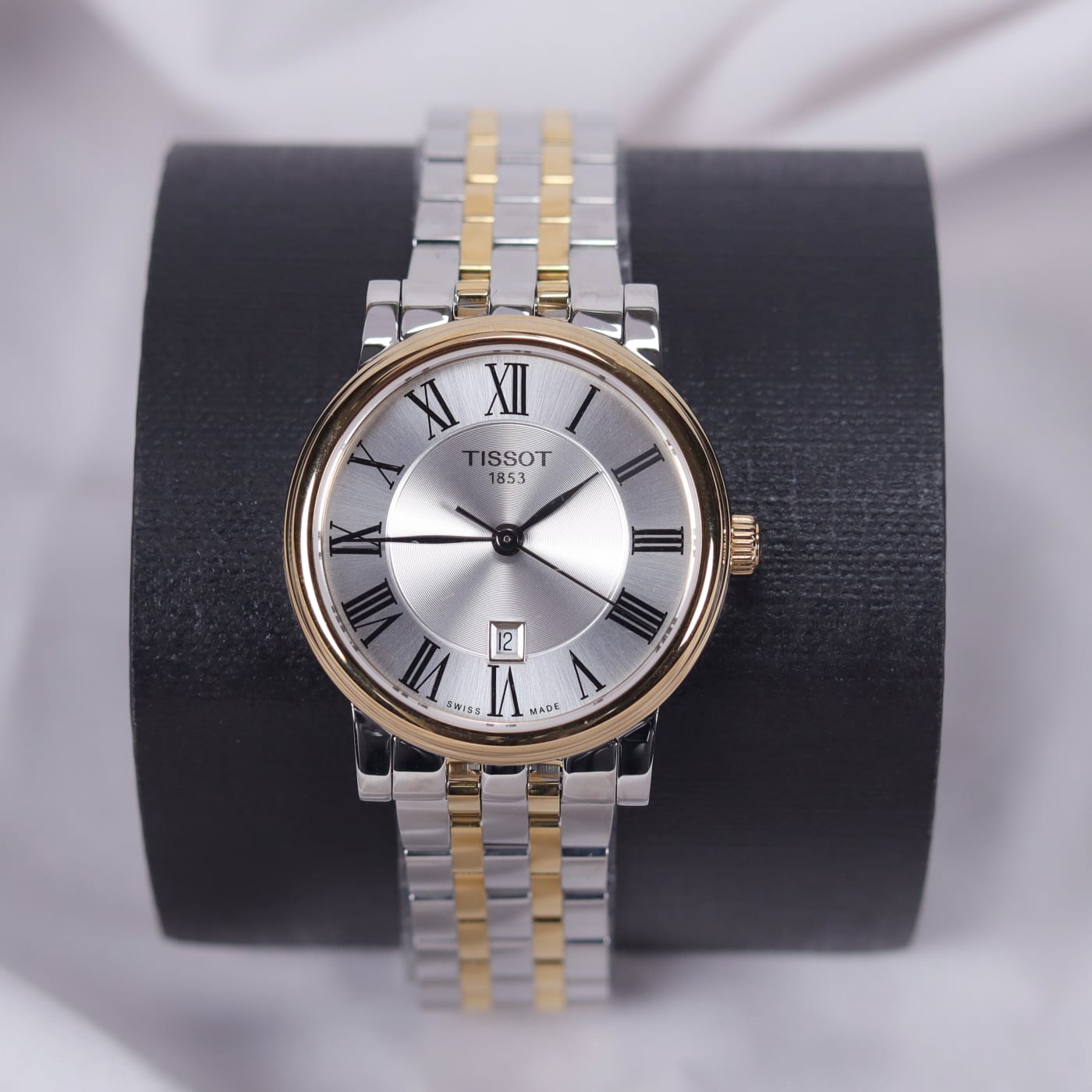 Tissot T-Wave Quartz Two-Tone Strap White Dial Watch T122.210.22.033.00 thumbnail 7