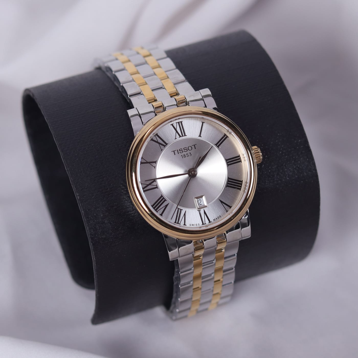 Tissot T-Wave Quartz Two-Tone Strap White Dial Watch T122.210.22.033.00 thumbnail 6