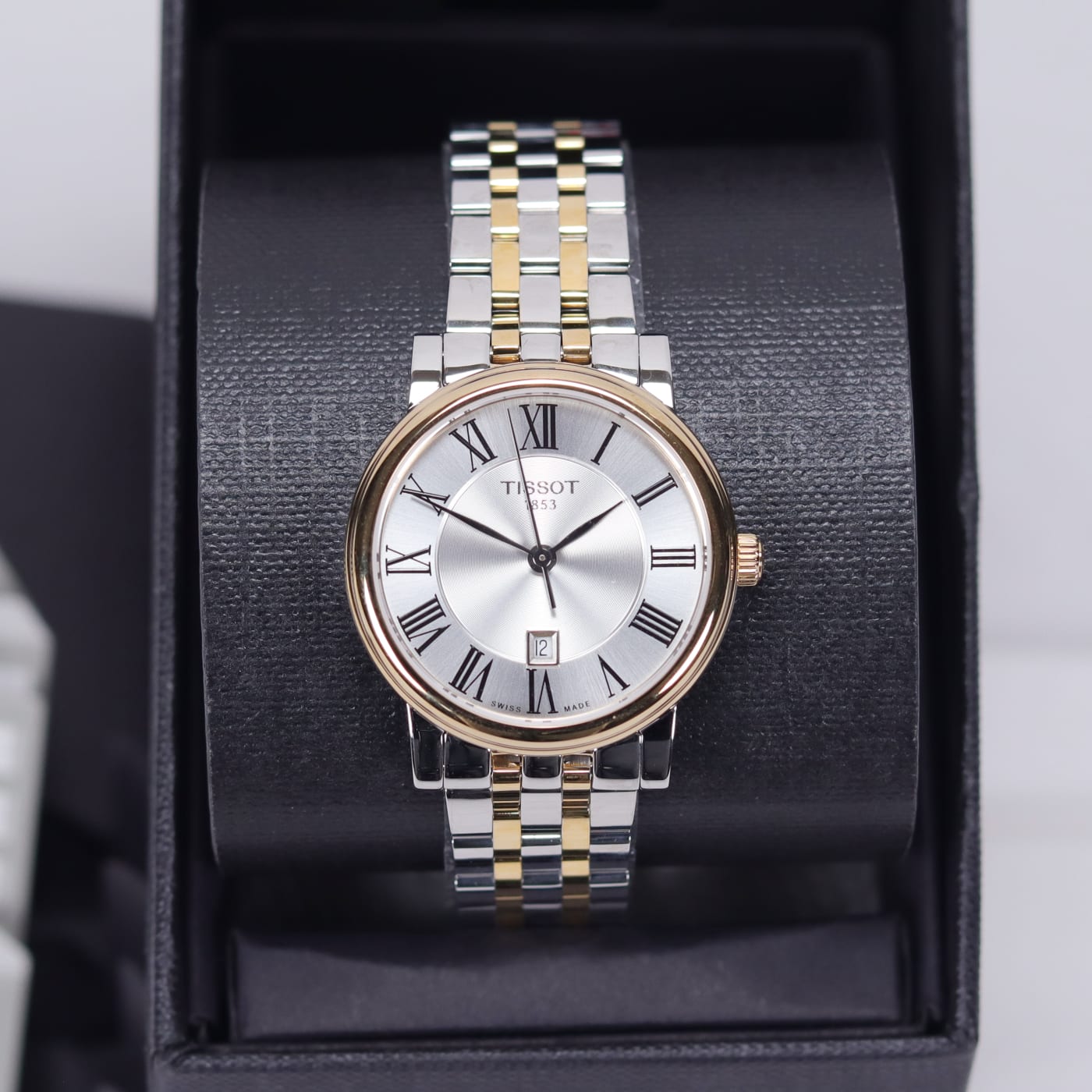 Tissot T-Wave Quartz Two-Tone Strap White Dial Watch T122.210.22.033.00 thumbnail 8