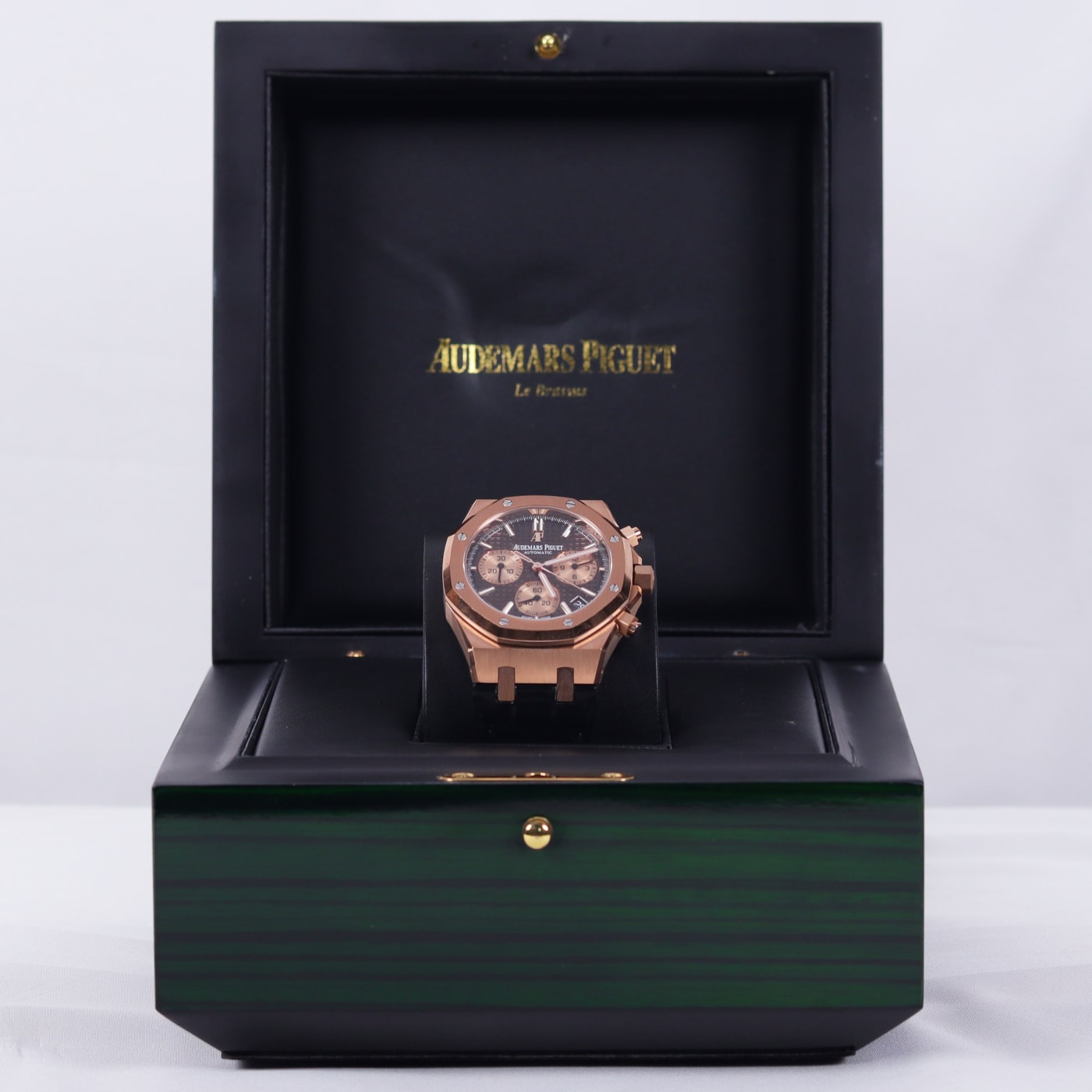 Audemars Piguet Royal Oak Selfwinding Chronograph 41MM Brown 18K Rose Gold Men's Watch 26331OR.OO.D821CR.01 thumbnail 2