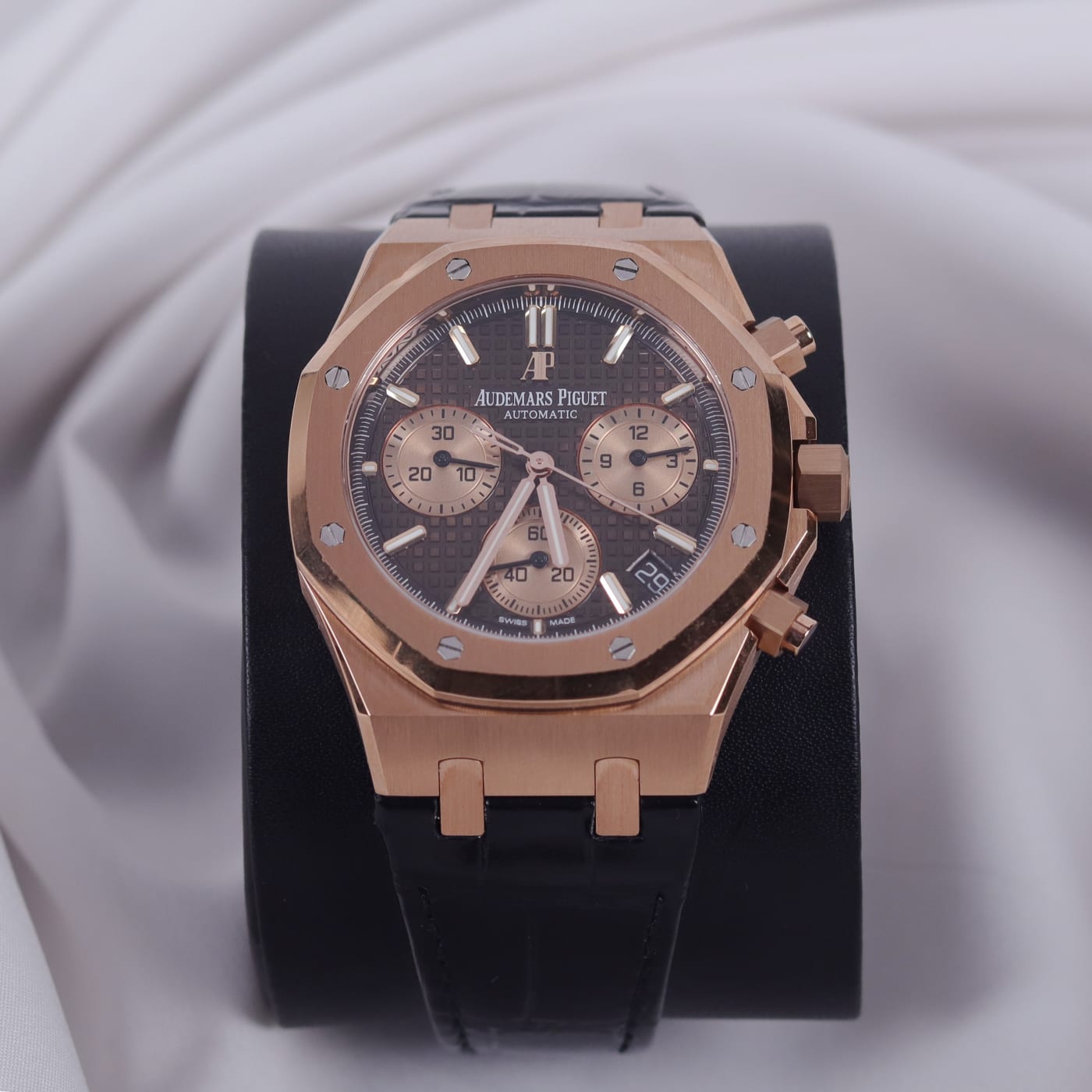 Audemars Piguet Royal Oak Selfwinding Chronograph 41MM Brown 18K Rose Gold Men's Watch 26331OR.OO.D821CR.01 thumbnail 5