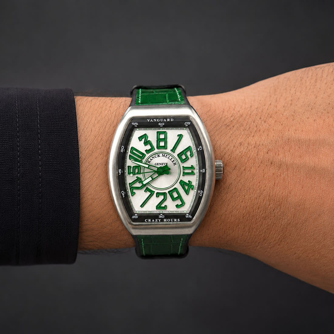 Franck Muller Vanguard Crazy Hours Stainless Steel Watch V 45 CH BR (VR) thumbnail 2