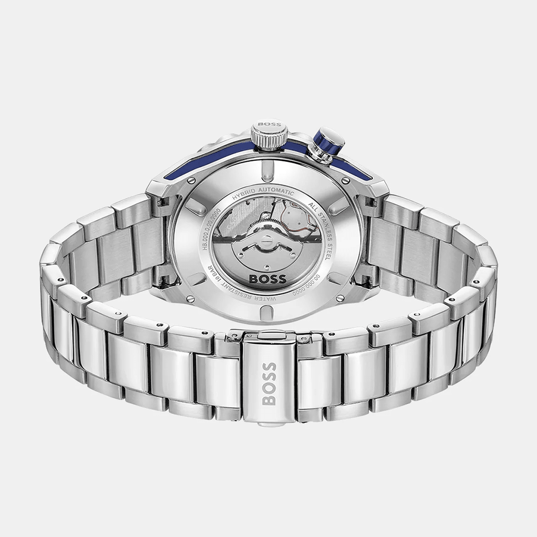 Boss Bossmatic Men Automatic Blue Dial Analog Stainless Steel Watch 1514177 thumbnail 3