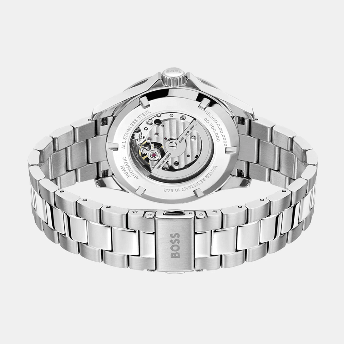 Boss Troper Automatic Men Automatic Green Dial Analog Stainless Steel Watch 1514200 thumbnail 3