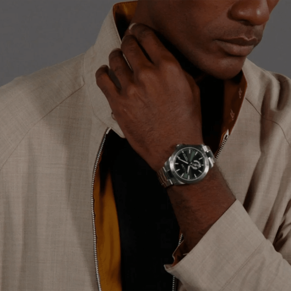 Boss Troper Automatic Men Automatic Green Dial Analog Stainless Steel Watch 1514200 thumbnail 4