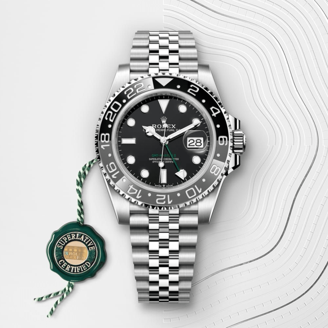 Rolex GMT-Master II Oyster, 40 mm, Oystersteel Black Dial Watch M126710GRNR-0003 thumbnail 2