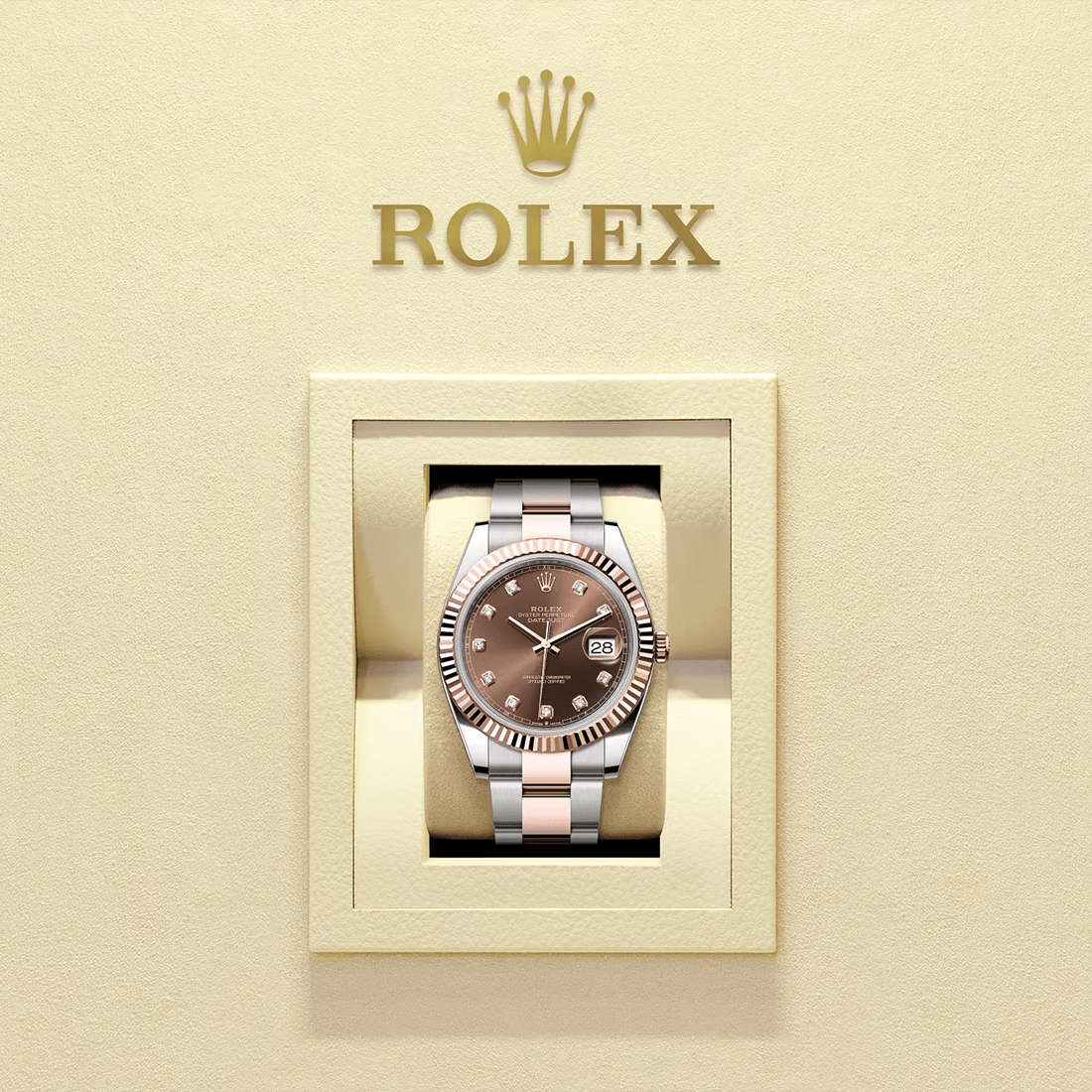 Rolex Datejust 41 Oyster, 41 mm, Oystersteel and Everose Gold Chocolate Dial Watch 126331 thumbnail 5