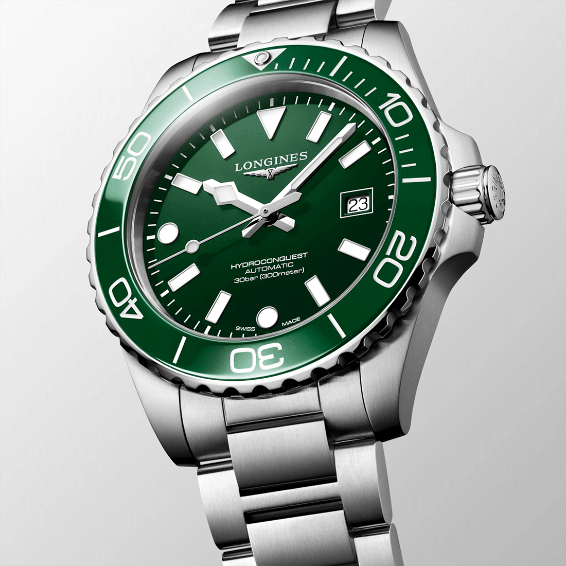 Longines HydroConquest Exclusive Edition Green Dial Watch L3.779.4.06.6 thumbnail 2