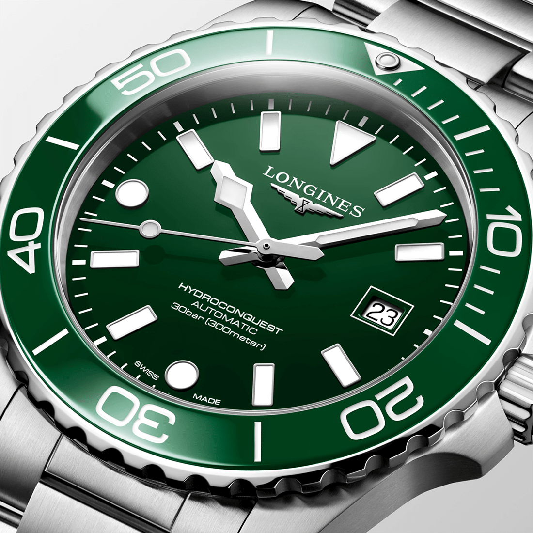 Longines HydroConquest Exclusive Edition Green Dial Watch L3.779.4.06.6 thumbnail 4