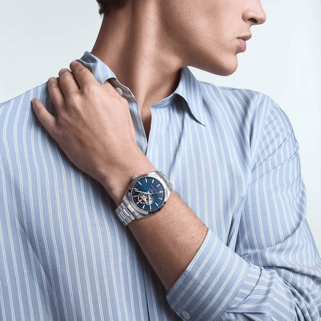 Tissot Gentleman Powermatic 80 Blue Dial Open Heart Men 40mm Watch T1274071104101 thumbnail 4