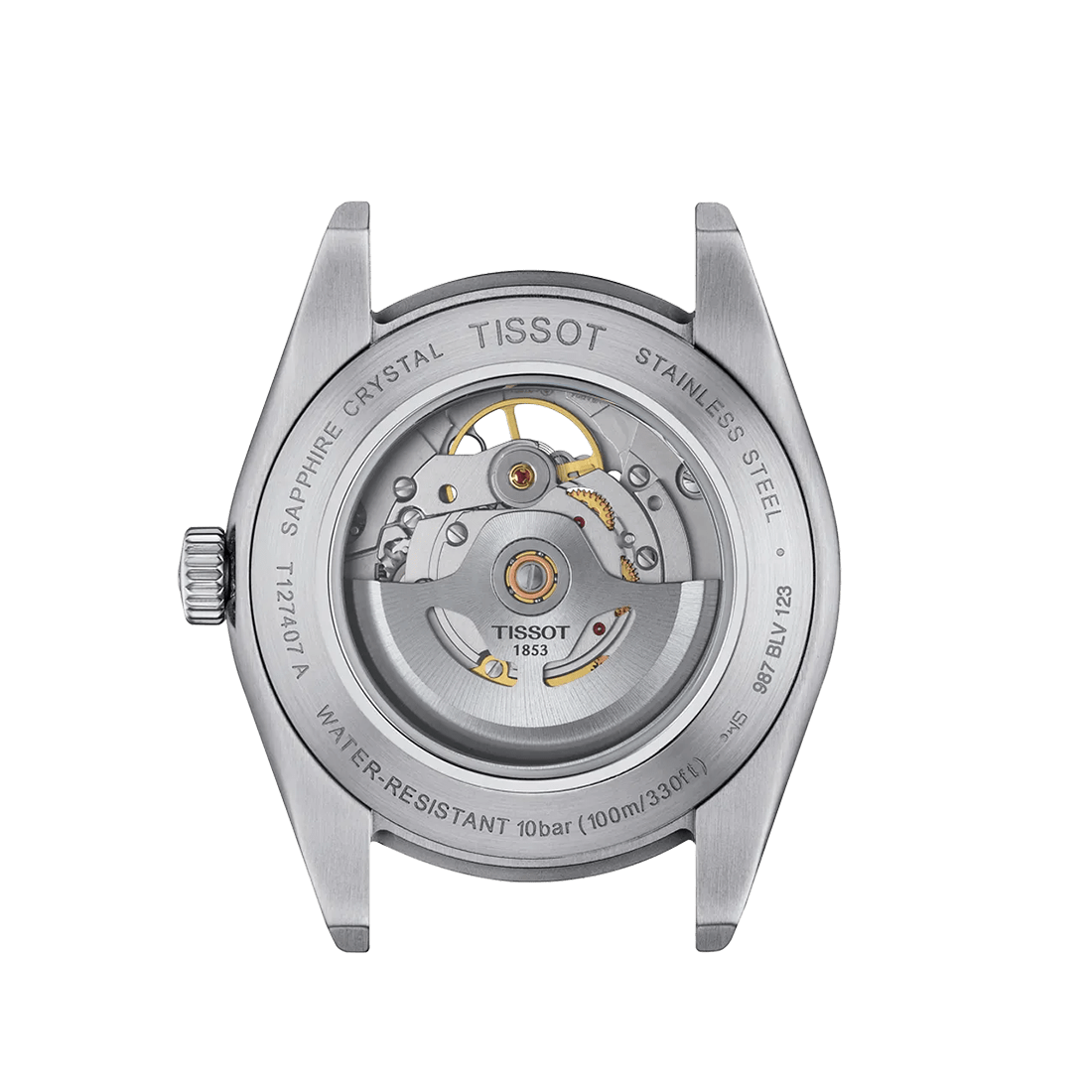 Tissot Gentleman Powermatic 80 Open Heart Men 40mm Watch T1274071108100 thumbnail 2