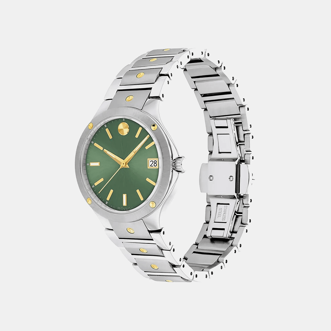 Movado Sports Edition Two-Tone Green Dial Women's Watch 0607635 thumbnail 2
