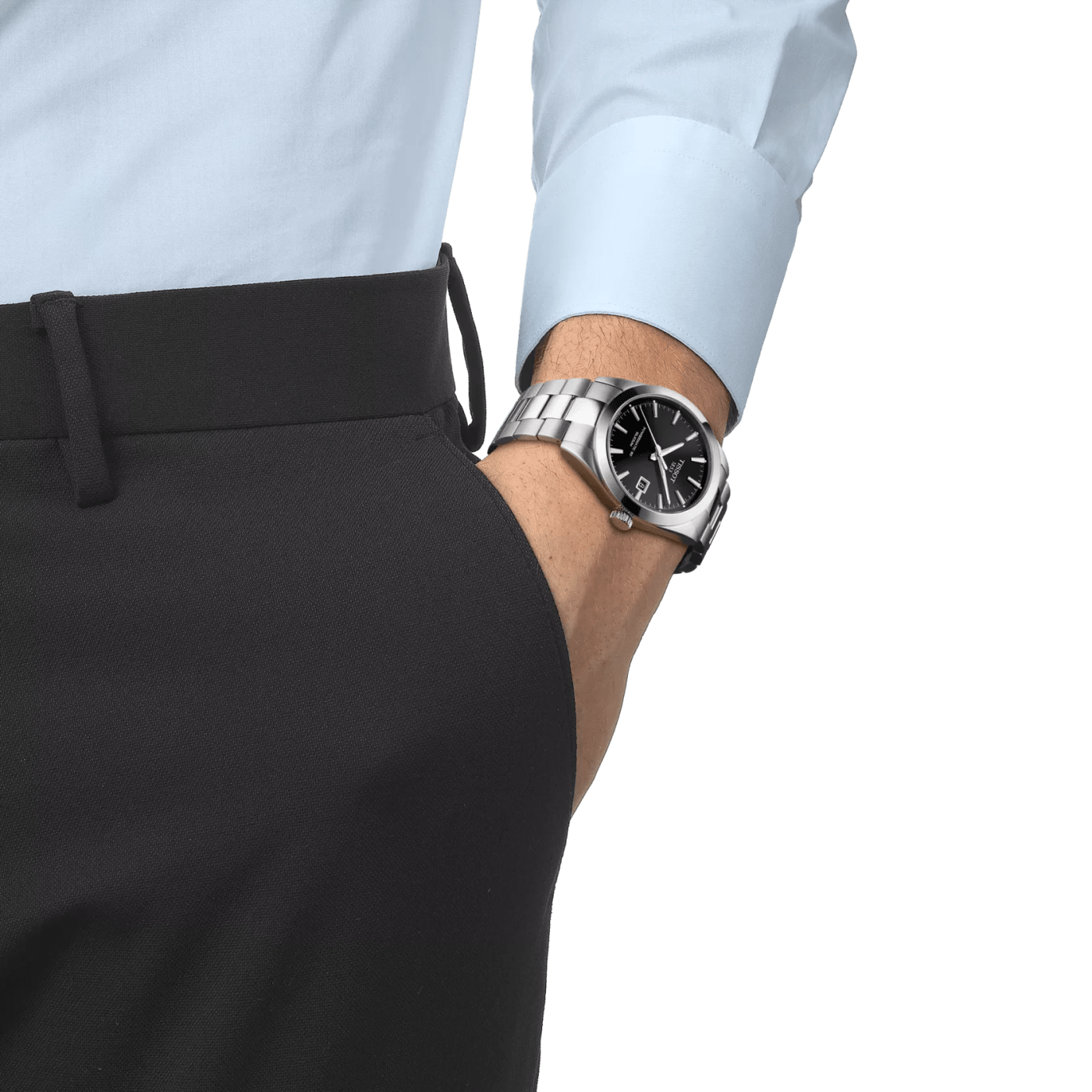 Tissot Gentleman Powermatic 80 Silicium 40mm Black Dial Steel Men's Watch T127.407.11.051.00 thumbnail 4