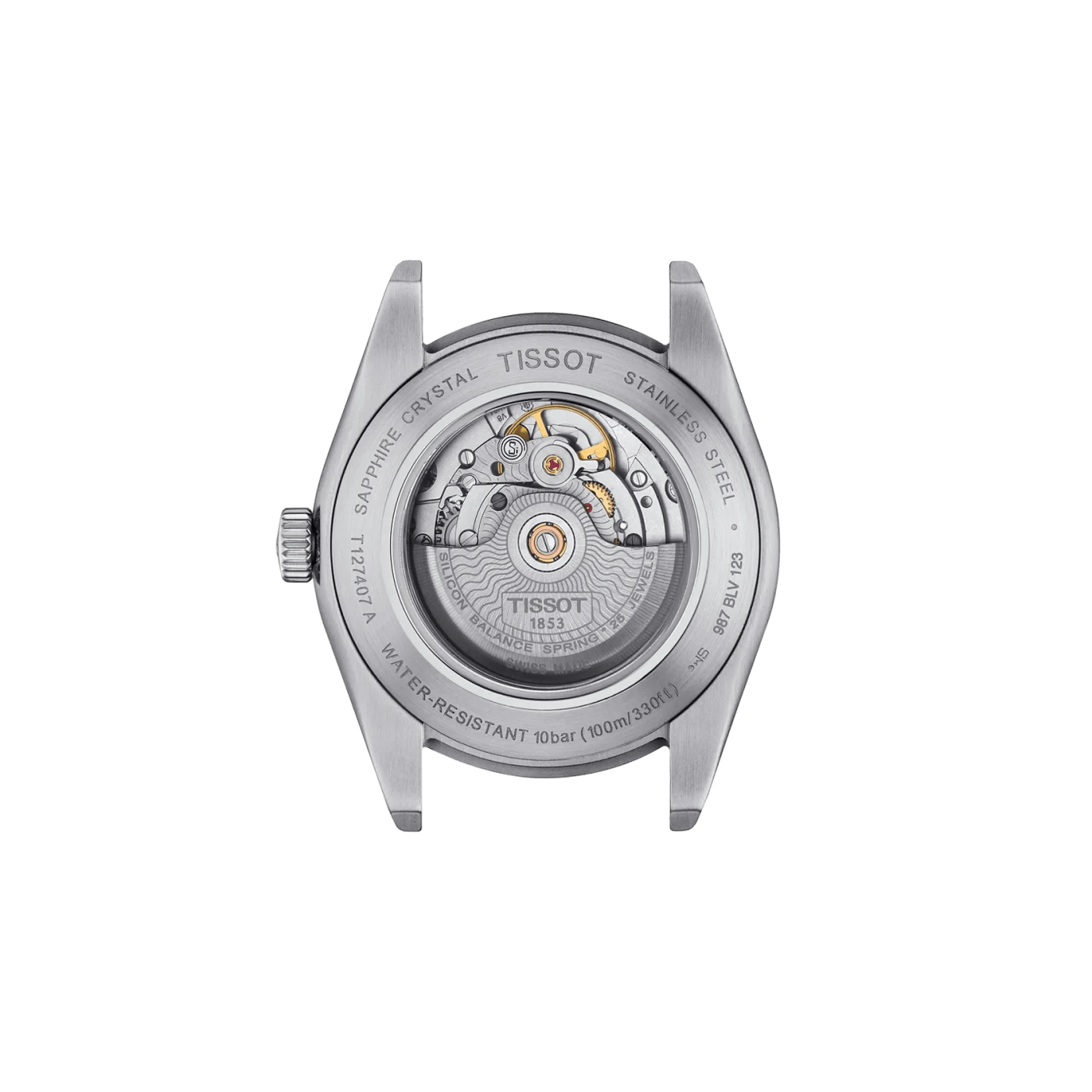 Tissot Gentleman Powermatic 80 Silicium 40mm Black Dial Steel Men's Watch T127.407.11.051.00 thumbnail 2