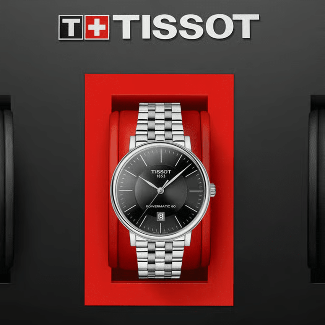 Tissot Carson Premium Powermatic 80 Black Dial Watch T122.407.11.051.00 thumbnail 4