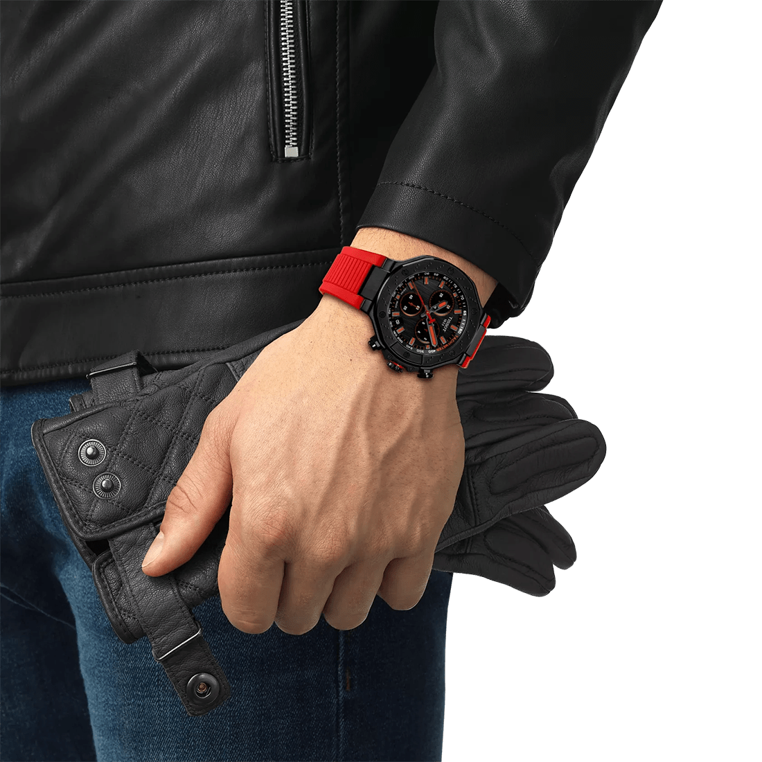 Tissot T-Race Quartz Chronograph Black Dial Watch T141.417.37.061.01 thumbnail 6