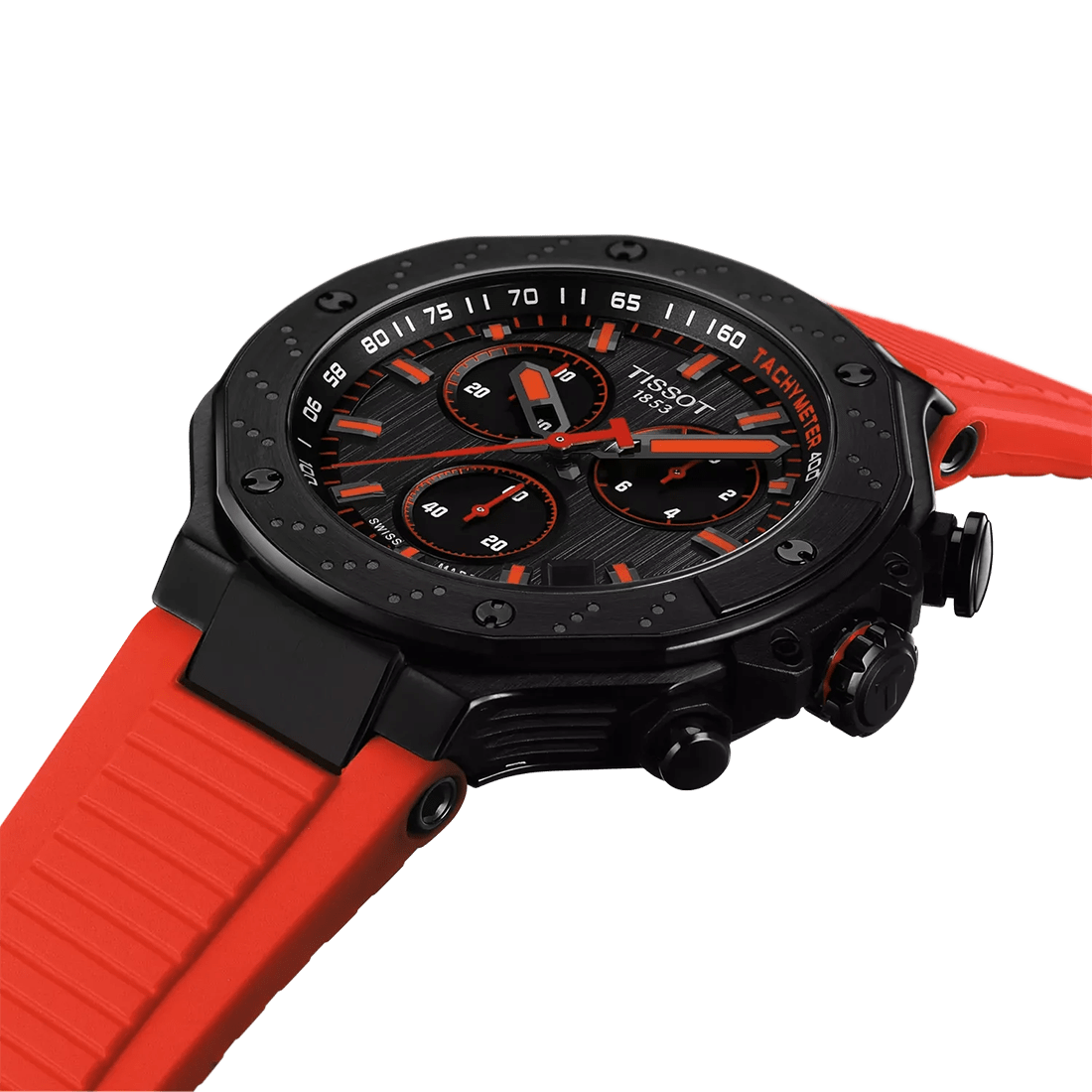 Tissot T-Race Quartz Chronograph Black Dial Watch T141.417.37.061.01 thumbnail 2