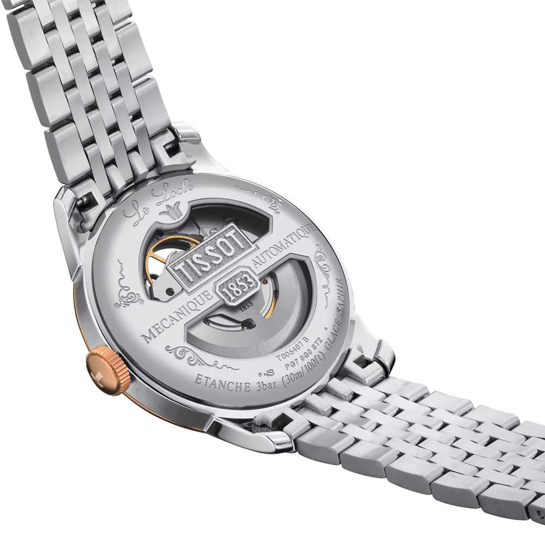 Tissot Le Locle Powermatic 80 Open Heart Two-Tone Watch T0064072203302 thumbnail 3