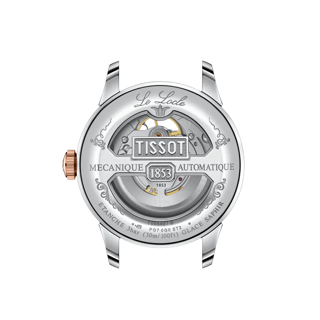 Tissot Le Locle Powermatic 80 Open Heart Two-Tone Watch T0064072203302 thumbnail 4
