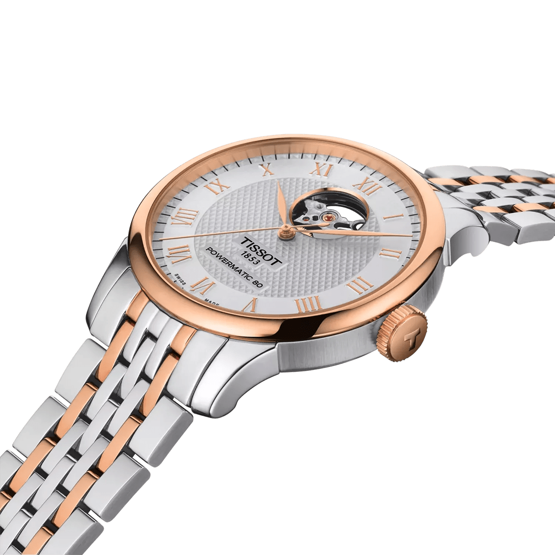 Tissot Le Locle Powermatic 80 Open Heart Two-Tone Watch T0064072203302 thumbnail 2