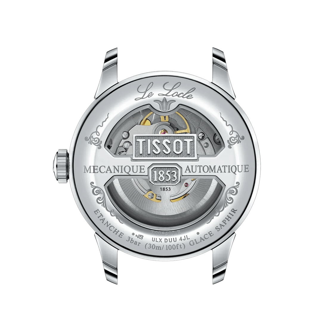 Tissot Le Locle Powermatic 80 Blue Dial Leather Strap Watch T006.407.16.043.00 thumbnail 2