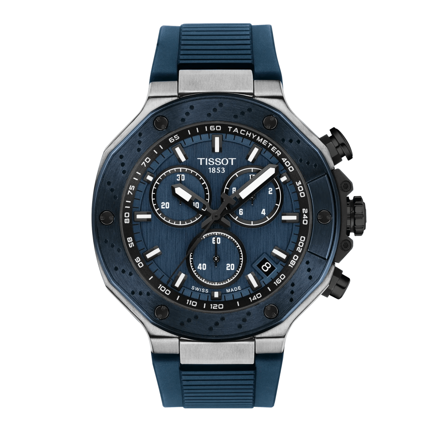 Tissot T-Race Quartz Chronograph Dark Blue Dial Watch T141.417.27.041.00