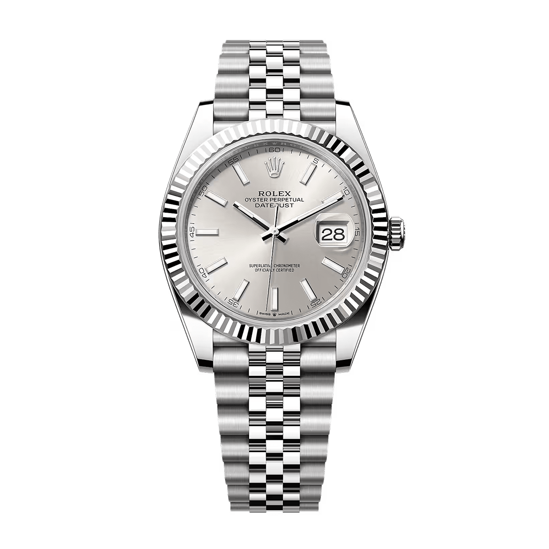 Rolex Datejust 36 Oyster, 36 mm, Oystersteel and White Gold Watch 126234