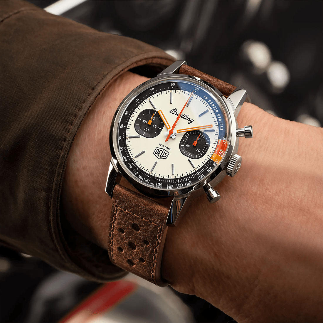 Breitling Top Time Deus Limited Edition Cream Dial Watch A233101A1A1X1 thumbnail 5