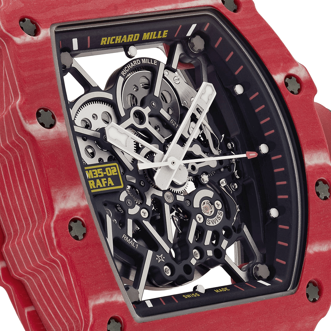Richard Mille RM 35-02 Automatic "Rafael Nadal" Red Quartz Watch thumbnail 5