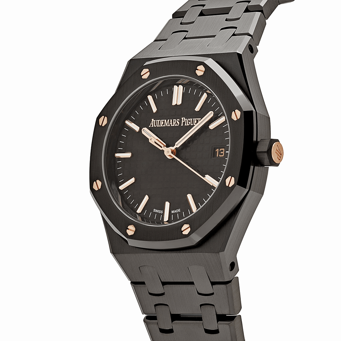 Audemars Piguet Royal Oak Selfwinding Black Ceramic Dial Watch 77350CE.OO.1266CE.01 thumbnail 2