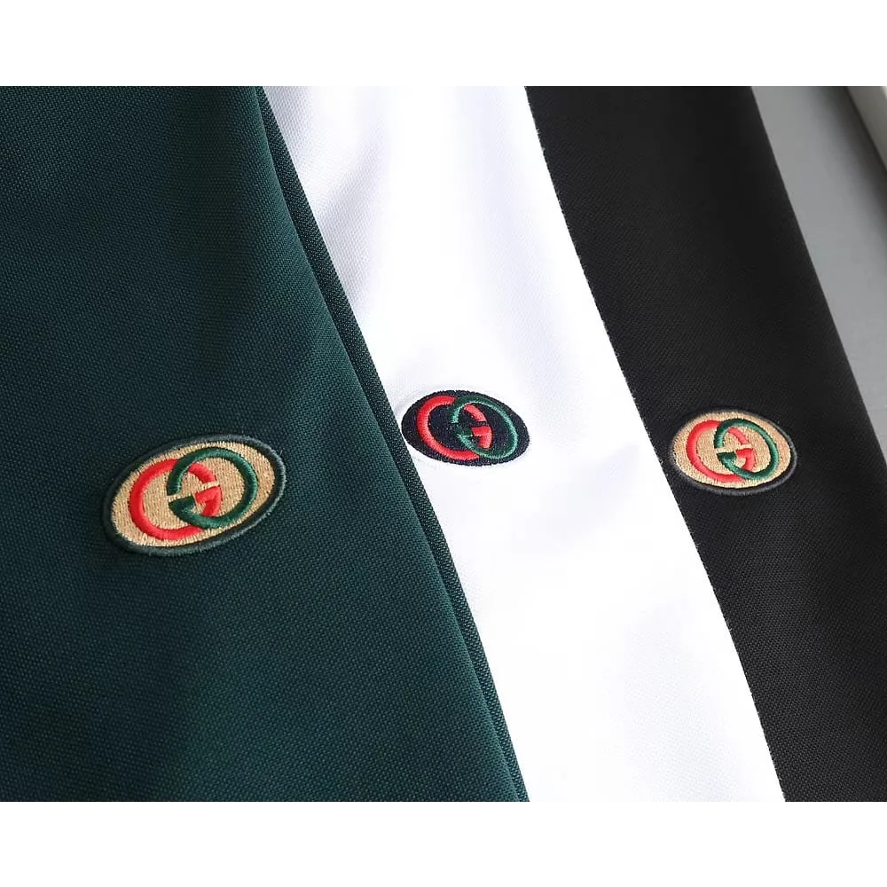 Gucci Green Embroidered logo Premium T-shirt-1